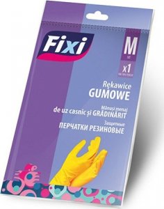 Fixi Rękawice gumowe FIXI, rozmiar M, 1 para, żółte 1
