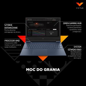 Laptop HP Victus 16-e0401nw Ryzen 7 5800H / 16 GB / W11 / 1 TB / RTX 3060 (4J9D4EA) 21