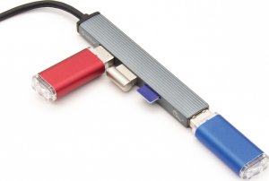 HUB USB Orico 1x TF  + 3x USB-A 3.0 (AH-12F-GY-BP) 7