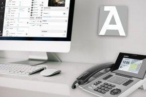 Telefon Agfeo AGFEO Systemtelefon ST56 SENSORfon silber 4