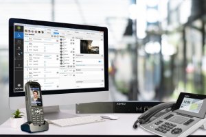 Telefon Agfeo AGFEO Systemtelefon ST56 IP SENSORfon silber 2