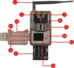 Kamera IP Fotopułapka GSM HC900PRO- kamera leśna 4G LTE - 30 Mpx, 4K 30kl/s Video - podgląd na żywo 3