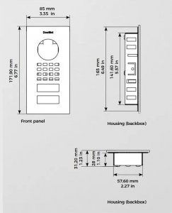 DoorBird DoorBird D1101V IP Video Türstation Unterputz Edelstahl V2A 5
