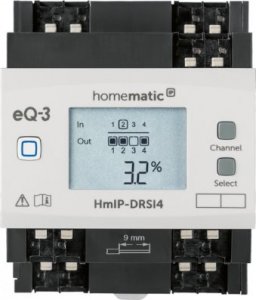 HomeMatic IP Homematic IP Schaltaktor für Hutschienenmontage – 4-fach 1