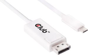 Kabel USB Club 3D USB-C - DisplayPort 1.2 m Biały (CAC-1517) 1