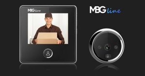 Mbg Line Bezprzewodowy wizjer LCD z dzwonkiem i kamerą 12
