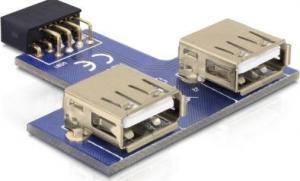 Delock USB Adapter Delock Pinheader -> 2x A Bu/Bu nebeneinander - 41824 1