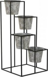 DKD Home Decor Doniczka DKD Home Decor Szary Metal (34 x 34 x 71 cm) 1