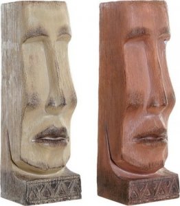 DKD Home Decor Doniczka DKD Home Decor Beżowy Żywica Terakota (2 pcs) (16 x 17 x 49 cm) 1