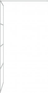 vidaXL vidaXL Ścianka prysznicowa srebrna, 90x195 cm, przezroczyste szkło ESG 4