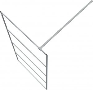 vidaXL vidaXL Ścianka prysznicowa srebrna, 90x195 cm, przezroczyste szkło ESG 5