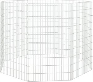 vidaXL vidaXL 8-panelowa klatka dla królika, 54x100 cm, galwanizowane żelazo 4