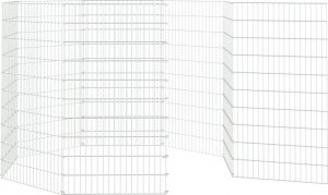 vidaXL vidaXL 8-panelowa klatka dla królika, 54x100 cm, galwanizowane żelazo 5