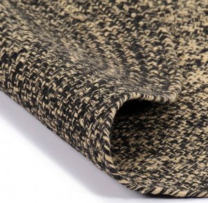 vidaXL vidaXL Ręcznie wykonany dywanik, juta, czarno-brązowy, 180 cm 1
