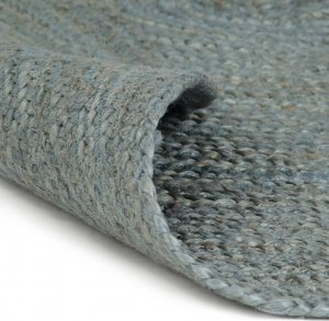 vidaXL vidaXL Ręcznie robiony dywan z juty, okrągły, 210 cm, oliwkowozielony 1