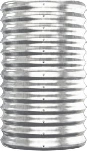 vidaXL vidaXL Donica ogrodowa, malowana proszkowo stal, 152x40x68 cm, srebrna 3