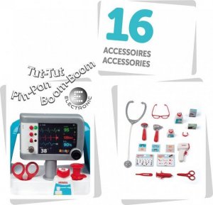 Smoby Elektroniczny Wózek Lekarski 16 akcesoriów (GXP-833621) 4