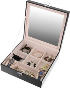 Kemer Kuferek na biżuterię - czarny Beautylushh 2