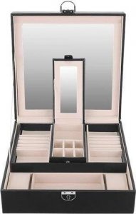 Kemer Kuferek na biżuterię - czarny Beautylushh 4