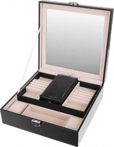 Kemer Kuferek na biżuterię - czarny Beautylushh 9