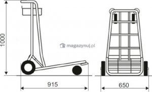 Damnix Wózek bagażowy (ładowność 250 kg) 4