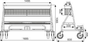 Damnix Wózek do transportu płyt Carry WP4 2