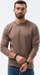 Ombre Bluza męska bez kaptura BASIC B978 - kawowa S 1