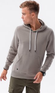 Ombre Bluza męska z kapturem BASIC B979 - szara L 2