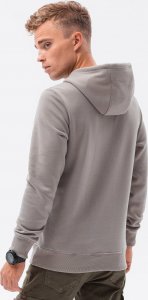 Ombre Bluza męska z kapturem BASIC B979 - szara L 4
