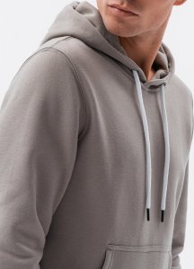 Ombre Bluza męska z kapturem BASIC B979 - szara L 6