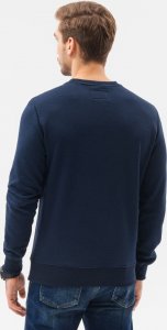 Ombre Bluza męska bez kaptura BASIC B978 - granatowa S 4