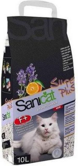 Żwirek dla kota Sanicat PROFESSIONAL SUPER PLUS 10L lawenda i pomarańcza 1
