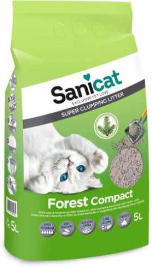 Żwirek dla kota Sanicat FOREST COMPACT 5L 1
