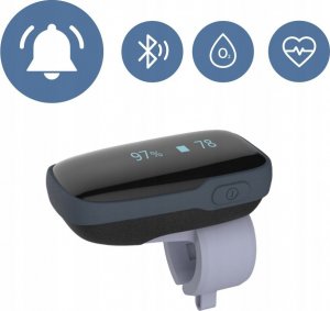 Pulsoksymetr Wellue Monitor snu, oddechu. Pulsoksymetr. Alarm. App OxyLink 6