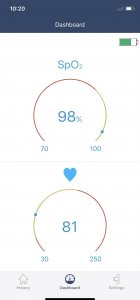 Pulsoksymetr Wellue PULSOKSYMETR NA NOC. Bezdech Wibracja Aplikacja SleepU 7