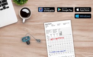 Pulsoksymetr Wellue PULSOKSYMETR NA NOC. Bezdech Wibracja Aplikacja SleepU 9