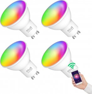 Nous NOUS P8 Smart WIFI RGB Bulb GU10 (4 szt.) 1