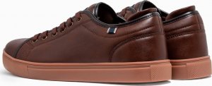 Ombre Buty męskie sneakersy - brązowe T419 41 6