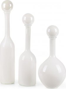 Eurofirany SZKLANY WAZON DEKORACYJNY ISLA (FI) 23X50 CM BIAŁY 2