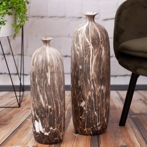 Eurofirany WAZON DEKORACYJNY MARIKA (01) 15X15X63 CM BRĄZOWY 3