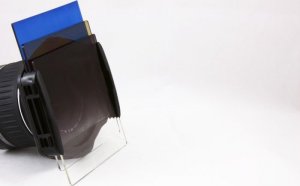 Massa Zestaw Typu Cokin - Holder / Pierścień / Filtr Połówkowy Szary - 49mm 2