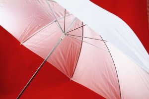 Massa Parasolka 2w1 BiaŁa - Dyfuzor + OdbijajĄca - Srebrna / 110 Cm 3