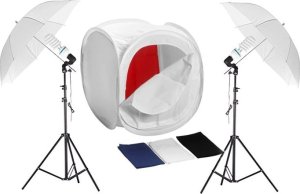 Massa Zestaw Do Fotografii Bezcieniowej 1800w + Parasolki / Namiot 60cm 1