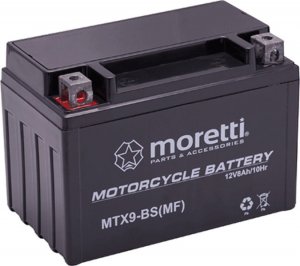 Moretti Akumulator AGM (Gel) MTX9-BS Moretti 12V 8Ah 120A L+ 1