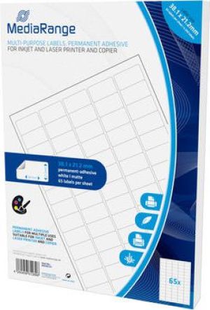 MediaRange Etykiety białe 38,1x21,2mm 3250 sztuk (MRINK151) 2