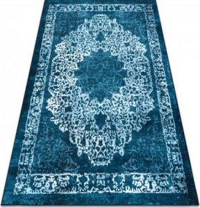Dywany Łuszczów Dywan ANTIKA 123 tek, nowoczesny ornament, do prania - niebieski, 120x170 cm 1