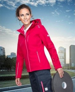 Ardon FLORET KURTKA DAMSKA Ardon - damska kurtka softshell z odpinanym kapturem - Czarno-turkusowy H6308 5XL 1
