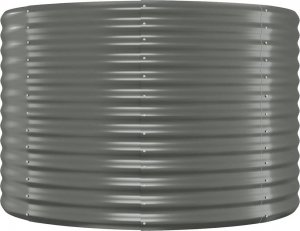vidaXL Donica ogrodowa, malowana proszkowo stal, 175x100x68 cm, szara 4