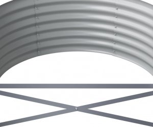 vidaXL Donica ogrodowa, malowana proszkowo stal, 224x80x36 cm antracyt 5