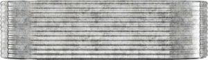 vidaXL Donica ogrodowa, malowana proszkowo stal, 249x100x68 cm srebrna 3